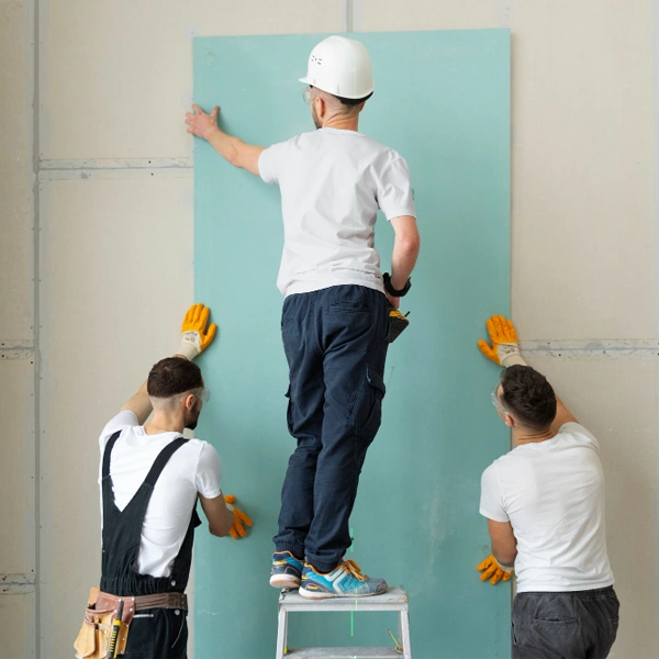 Profissional executando reforma em apartamento residencial em Curitiba